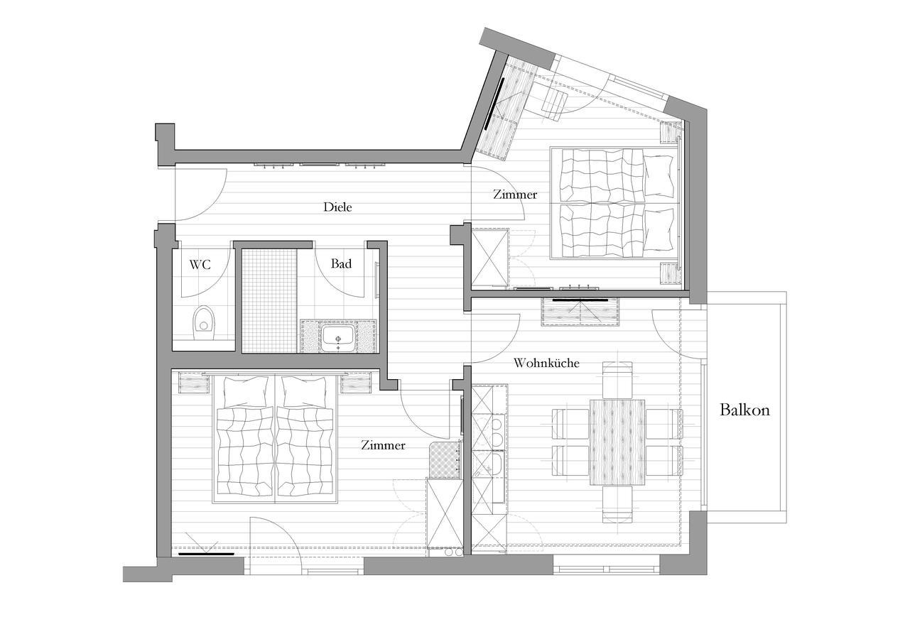 Appartement met 2 slaapkamers
